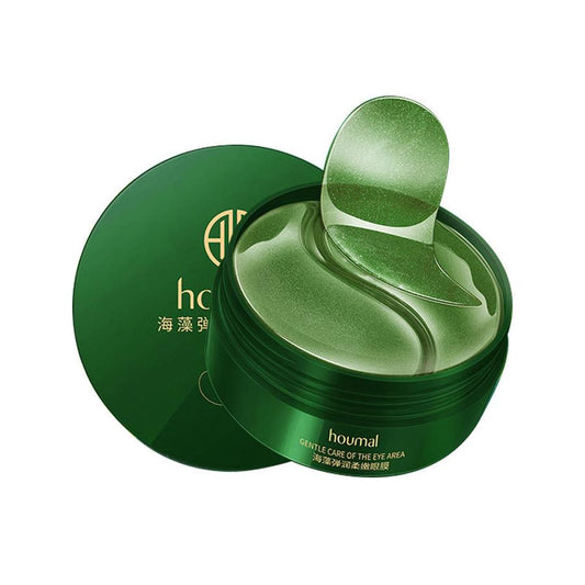 JMT-086474 Golden Algae Elastic Eye Masks - 60 Patches for Moisturizing and Refreshing Care