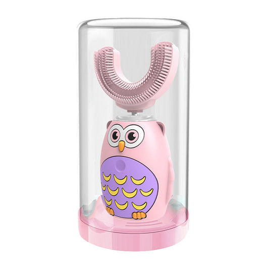 JMT-086730 U-Shaped Electric Toothbrush for Kids with Ultrasonic Technology - USB Rechargeable, Touch Control, Available in Multiple Colors