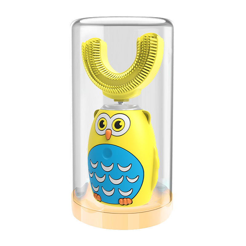 JMT-086730 U-Shaped Electric Toothbrush for Kids with Ultrasonic Technology - USB Rechargeable, Touch Control, Available in Multiple Colors