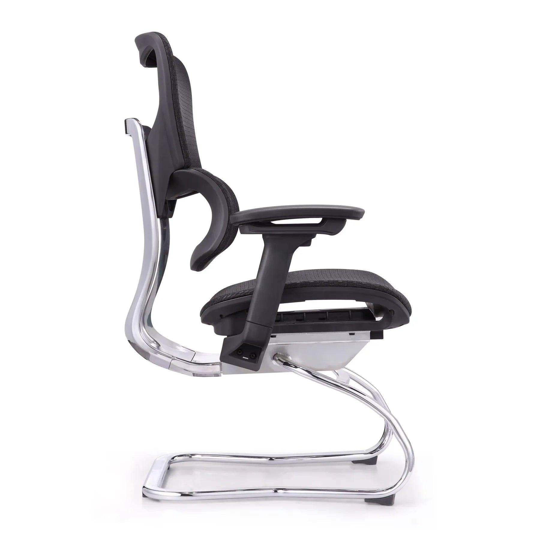 JMT-086794 Modern Ergonomic Mesh Executive Chair for Office and Conference Use - Featuring White Finish