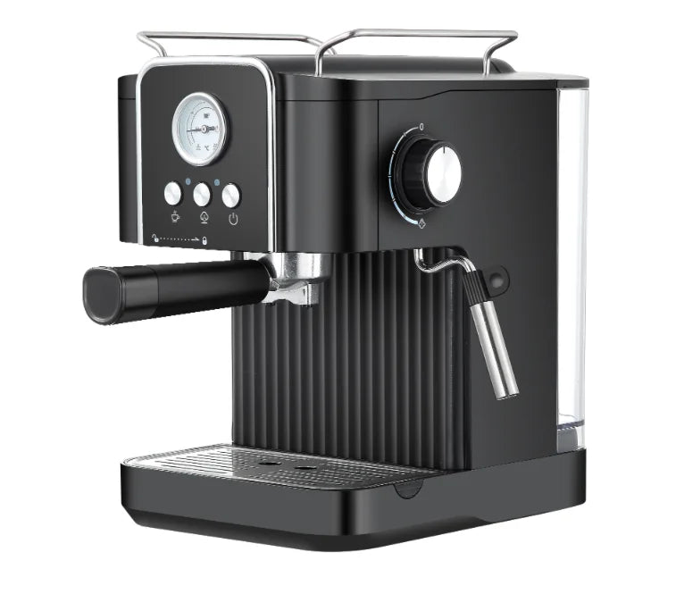 JMT-086858 Italian Semi-Automatic Espresso Machine for Home Use, Stainless Steel Cappuccino Maker, 15-20 Bar Pressure