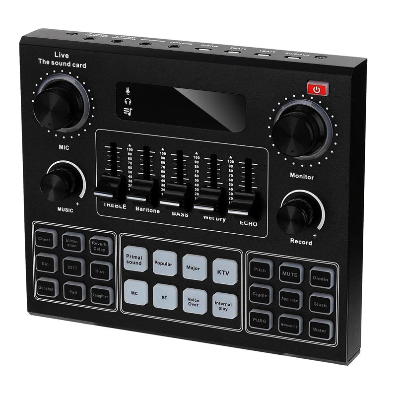 JMT-086858 Professional USB Recording Microphone with Sound Card for Livestream Broadcasting
