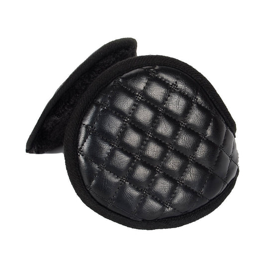 JMT-087370 Winter Warm Plush Earmuffs for Kids - Soft Polyester and Viscose Fiber Ear Protection in Black, Navy, Grey, and Brown