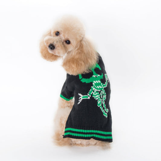 JMT-087818 Cozy Halloween Pumpkin Sweater for Dogs in Various Colors and Sizes