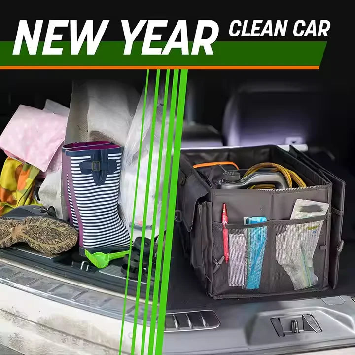 JMT-087818 Portable Folding Car Storage Box and Garden Trunk Organiser for Efficient Space Management