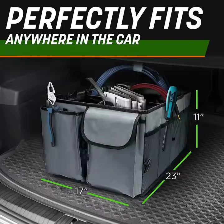 JMT-087818 Portable Folding Car Storage Box and Garden Trunk Organiser for Efficient Space Management