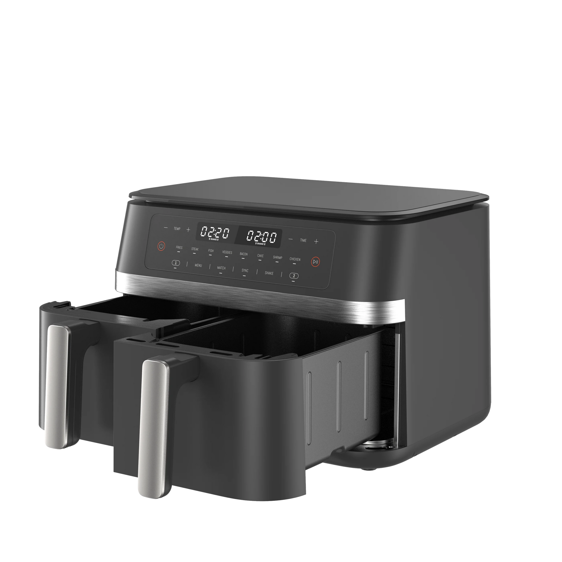 JMT-087946 11L Dual Air Fryer with 360 Technology for Oil-Free Cooking at Home
