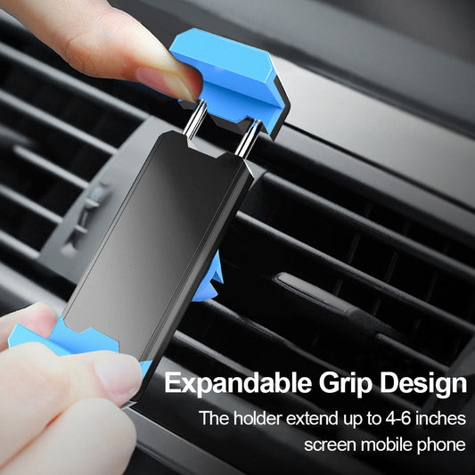 JMT-088202 Car Air Vent Phone Holder - Universal Mobile Stand in Blue, Green, Black, Grey