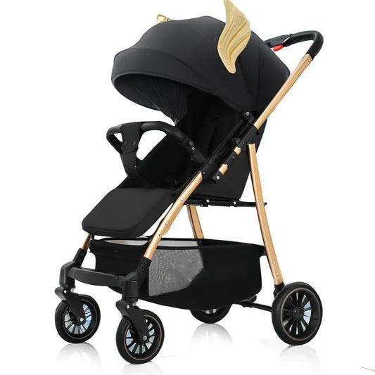 JMT-088202 Luxury 2-in-1 Portable Travel Stroller for Infants and Toddlers Age 0-3 Years