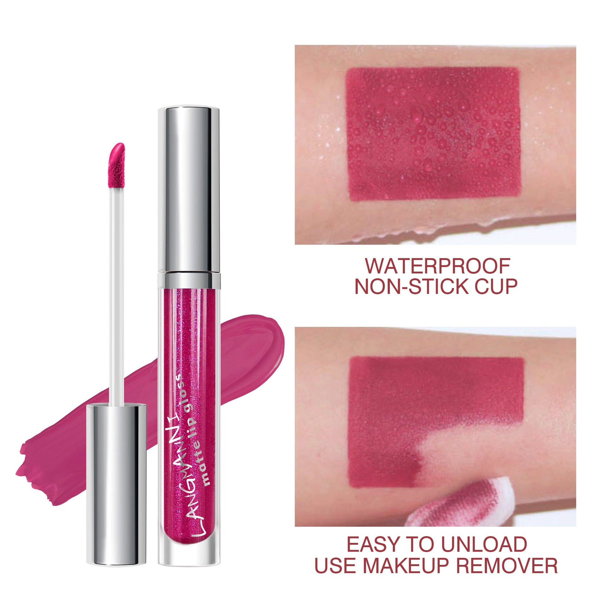 JMT-088778 18-Piece Matte Velvet Lip Gloss Set for All-Day Color and Shine
