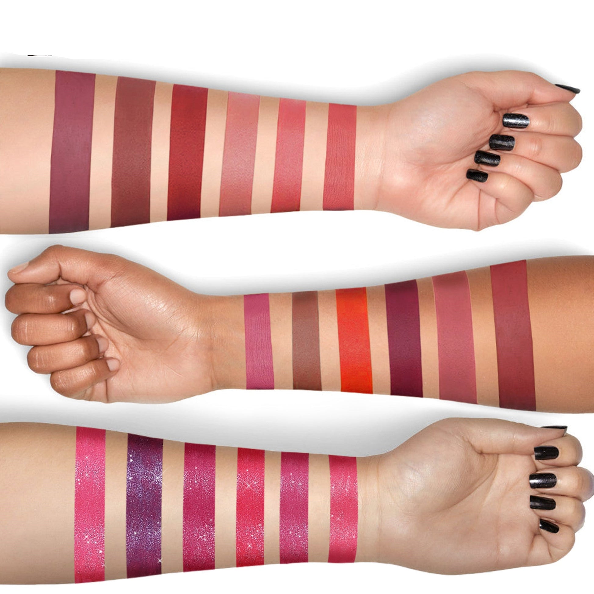 JMT-088778 18-Piece Matte Velvet Lip Gloss Set for All-Day Color and Shine