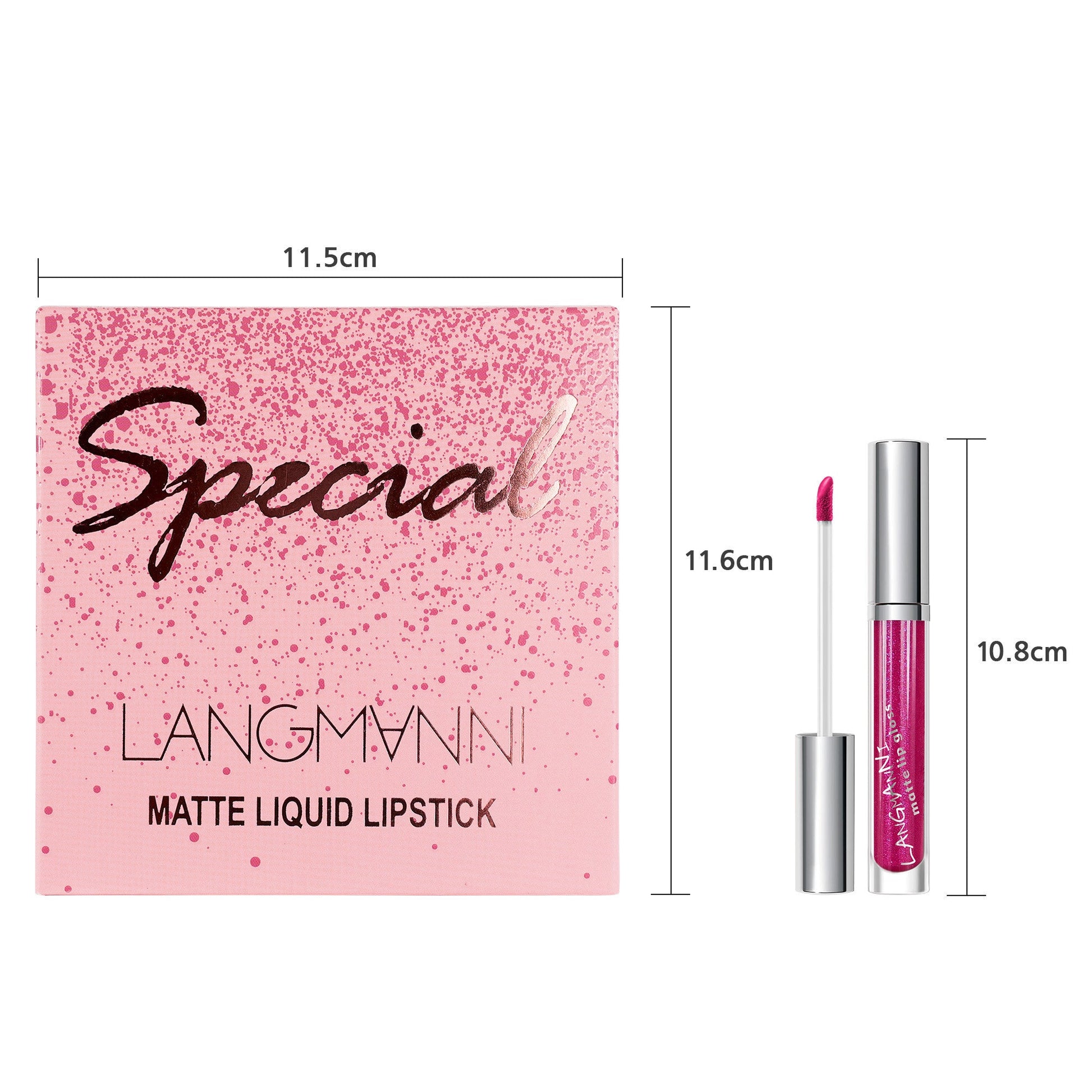 JMT-088778 18-Piece Matte Velvet Lip Gloss Set for All-Day Color and Shine