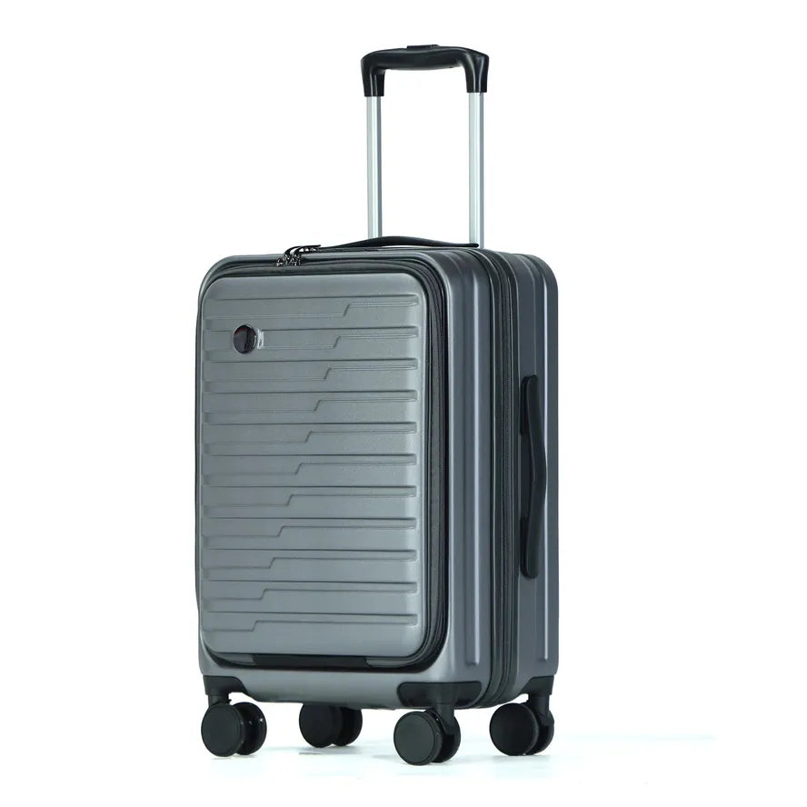 JMT-088906 Lightweight Anti-Theft Trolley Suitcase with Custom Spinner Wheels and Unbreakable PC Shell