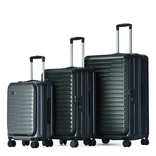 JMT-088906 Lightweight Anti-Theft Trolley Suitcase with Custom Spinner Wheels and Unbreakable PC Shell