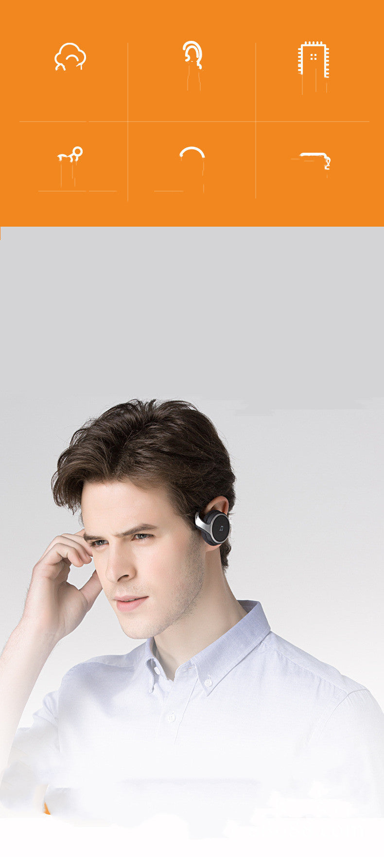 JMT-089162 Wireless Bluetooth Sports Headset with Binaural Sound and Neck Hanging Design for Running and Music
