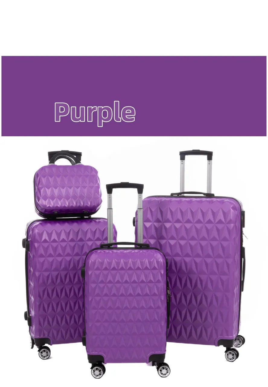 JMT-089290 Customisable ABS Luggage Set in Multiple Sizes (20, 24, 28 Inch) with 4-Wheel Mobility