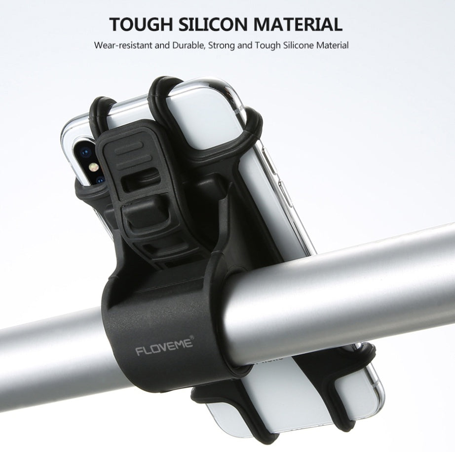 JMT-089354 Universal Bicycle Phone Holder for 4-6.3 Inch Smartphones - Flexible and Eco-Friendly Design