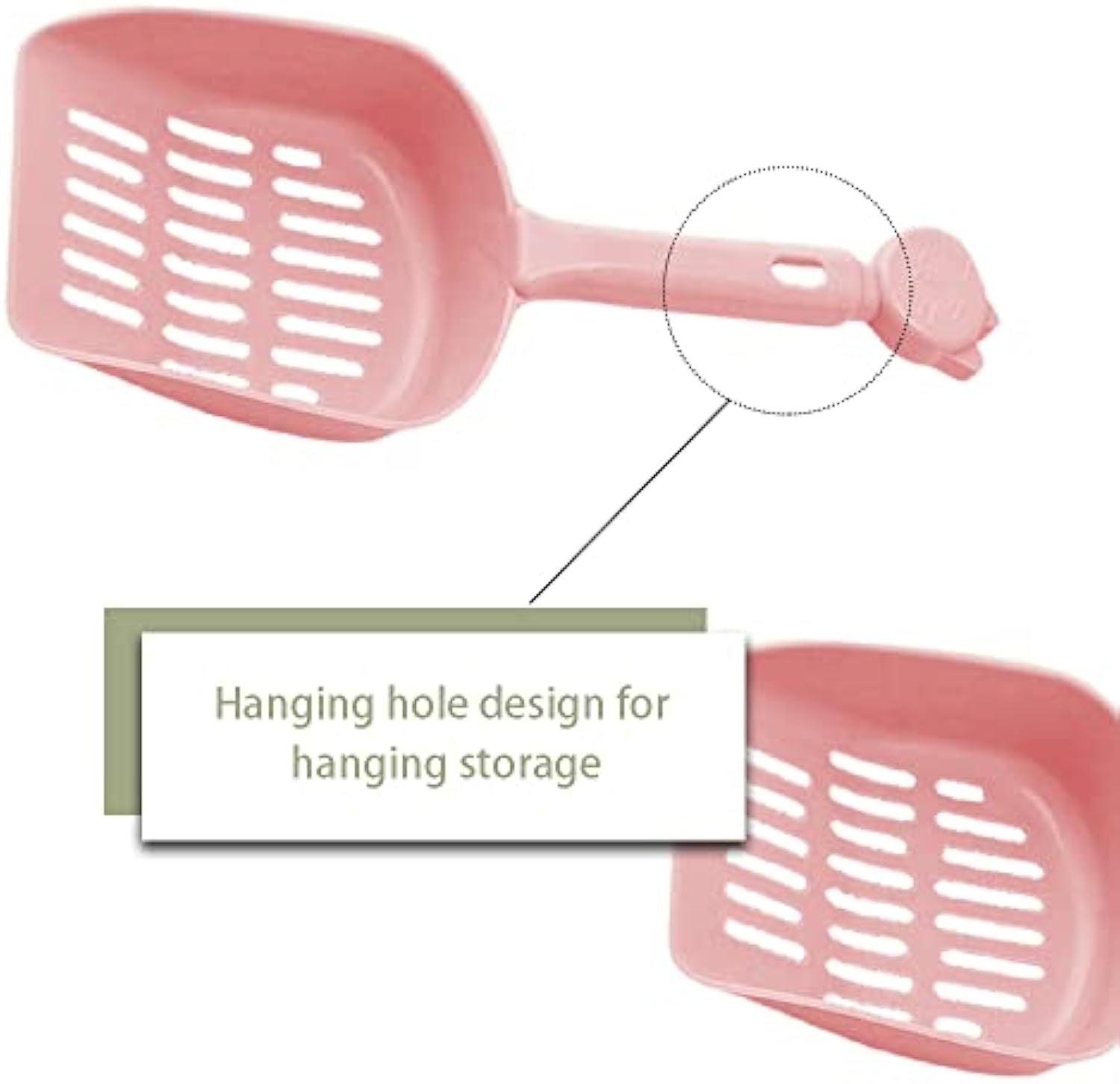 JMT-089418 Durable Plastic Cat Litter Scoops for Effortless Cleaning and Odor Control