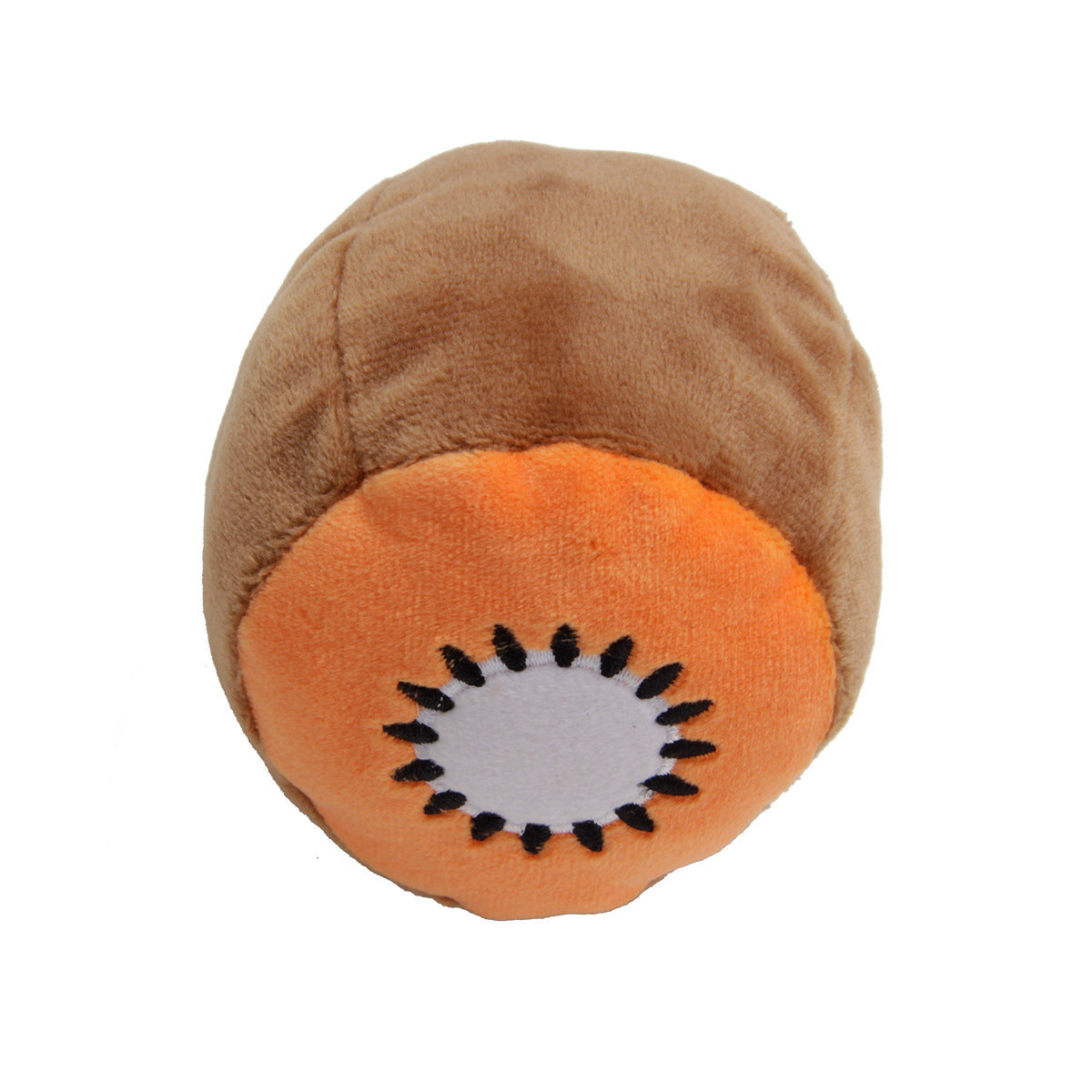 JMT-089482 Large Dog Squeaky Toy with Molar Teeth Design - Fun Fruit & Vegetable Styles in Polyester