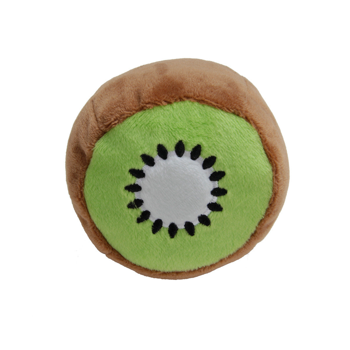 JMT-089482 Large Dog Squeaky Toy with Molar Teeth Design - Fun Fruit & Vegetable Styles in Polyester