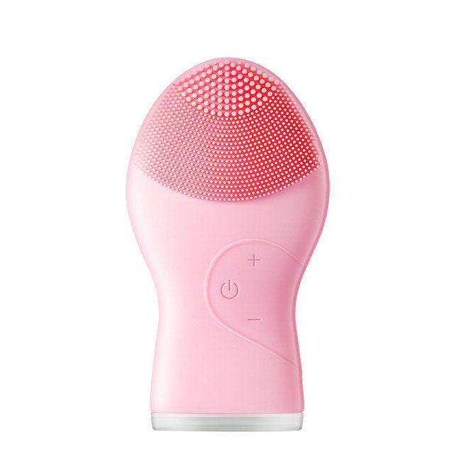JMT-089482 Ultrasonic Waterproof Silicone Facial Cleanser with 3 Vibration Settings
