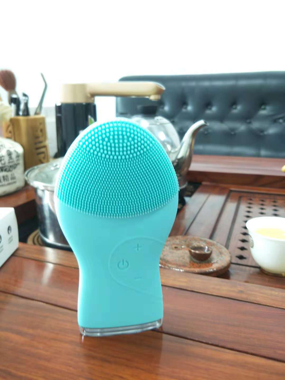 JMT-089482 Ultrasonic Waterproof Silicone Facial Cleanser with 3 Vibration Settings