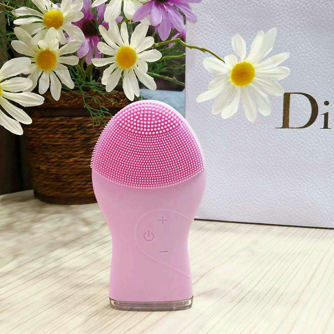 JMT-089482 Ultrasonic Waterproof Silicone Facial Cleanser with 3 Vibration Settings