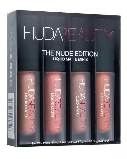JMT-089610 Mini Lip Glaze Set - 4 Vibrant Shades with Vitamin Enrichment for All Skin Types