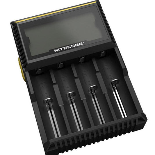 JMT-089674 LCD Intelligent Lithium-ion Battery Charger for 18650, 14500, 16340, and 26650 Batteries