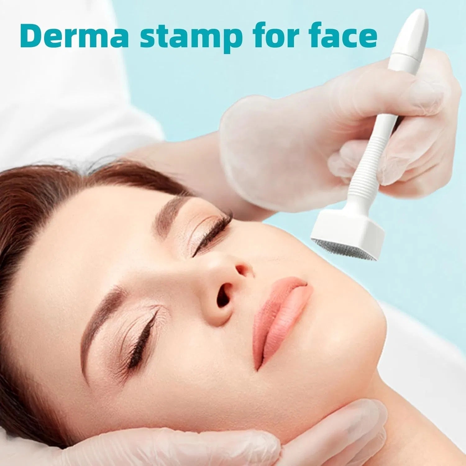JMT-089738 Electric Microneedle Derma Roller Pen with 15 Replacement Cartridges – 6 Speed Microneedling Device for Skincare