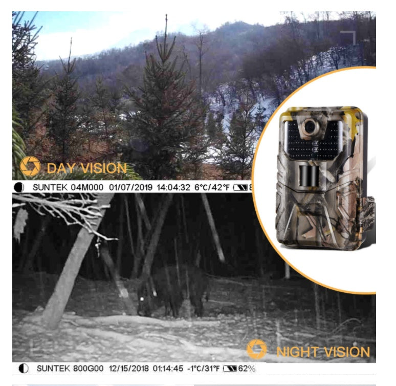 JMT-089866 Waterproof HD Infrared Thermal Tracking Camera with 20MP, Night Vision, and 1080P Video Resolution