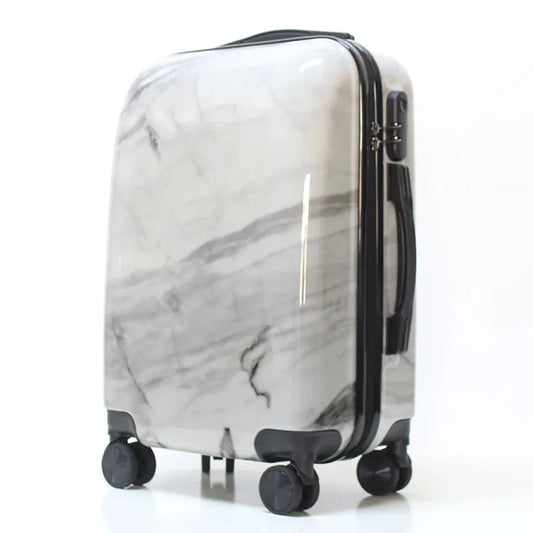 JMT-090058 Stylish Hard Shell Trolley Suitcase with Printed Film Design for Travel