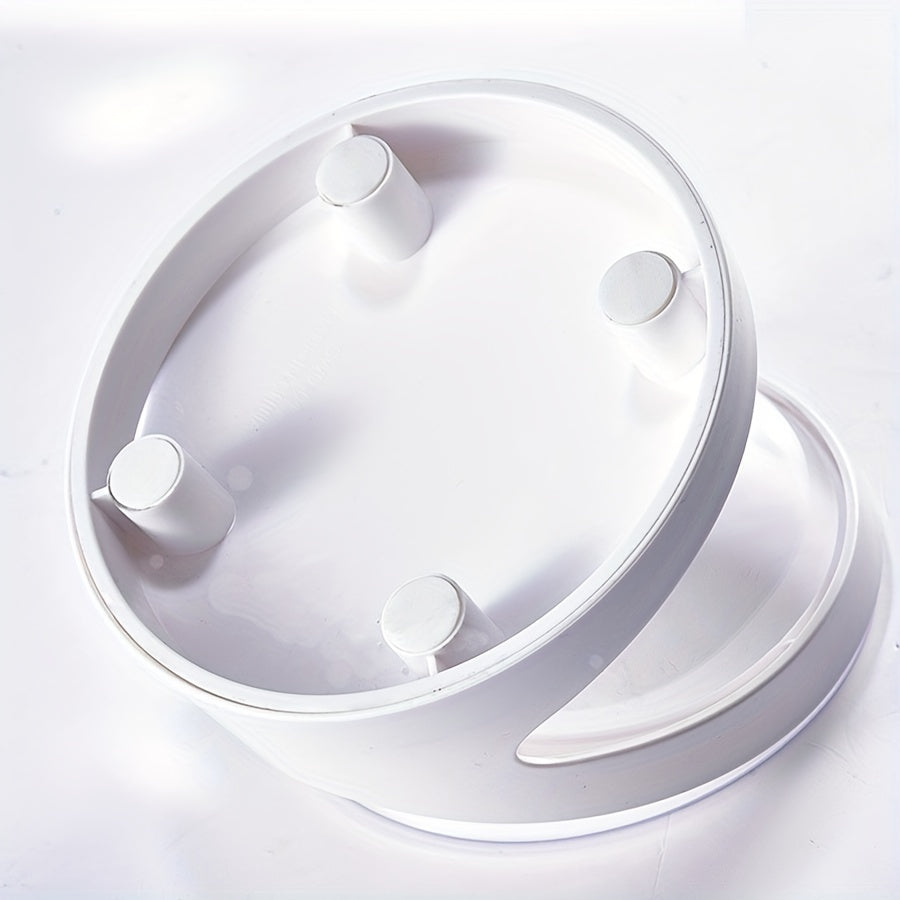 JMT-090314 Ergonomic Elevated Cat Food Bowl for Neck Support, Anti-Vomit Tilt Design, Durable Plastic, Suitable for Dry and Wet Food