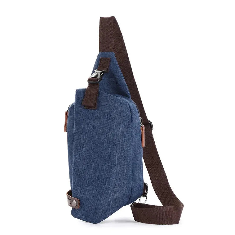 JMT-090378 Canvas Crossbody Shoulder Bag for Men - Stylish Sports Chest Pack