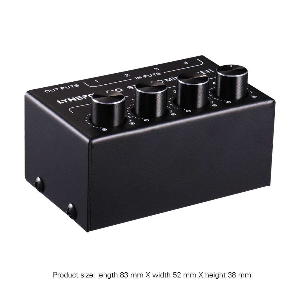 JMT-090506 Four-Channel Passive Audio Mixer with Versatile Input and Output Impedance