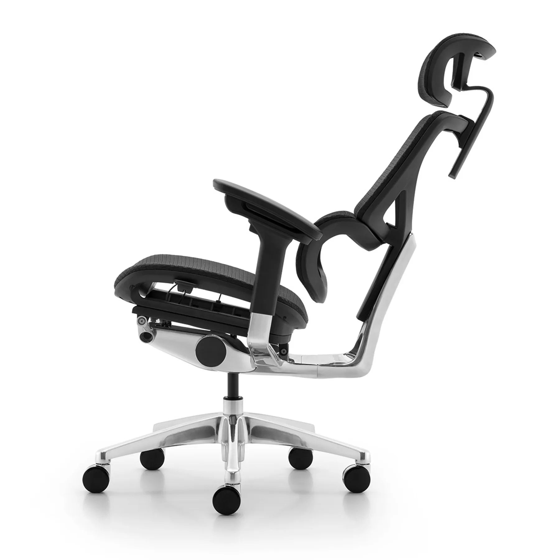 JMT-091082 Red Office Chair with Massage Function, Mesh Fabric Back, Nylon Base, Adjustable Lumbar Support