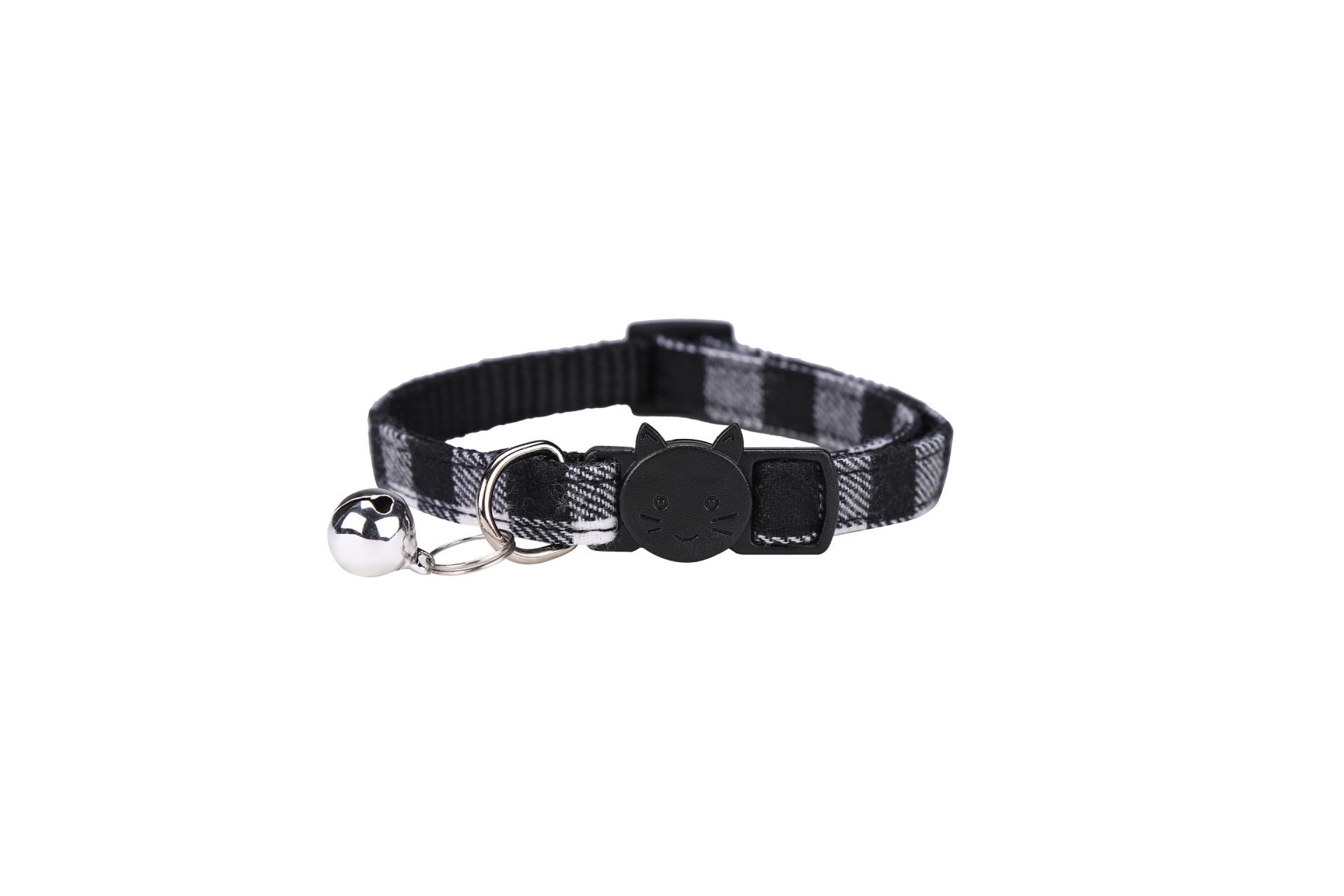 JMT-091146 Plaid Bowknot Cat Collar with Anti-Rust Bell – Available in Multiple Colors