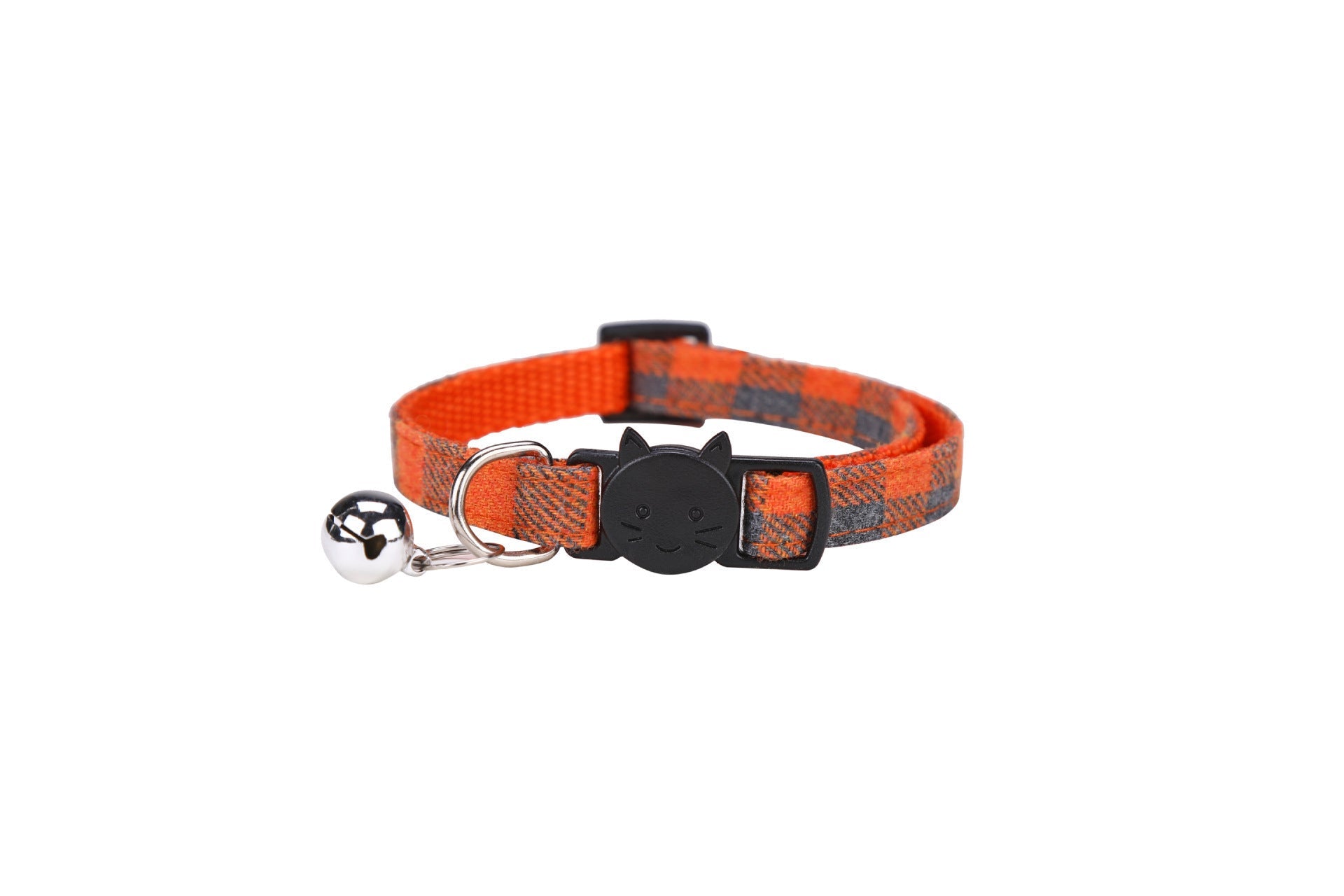 JMT-091146 Plaid Bowknot Cat Collar with Anti-Rust Bell – Available in Multiple Colors