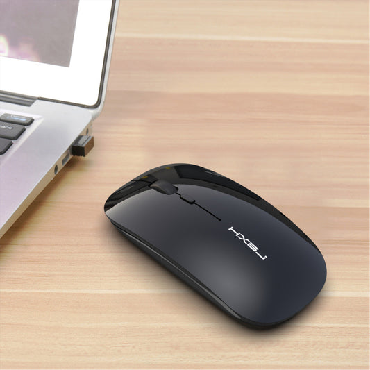 JMT-091274 Rechargeable Wireless Mouse M60 - Ergonomic Design, 2.4GHz Connection, 800-1600 DPI, ABS Material, Mute Operation, Black