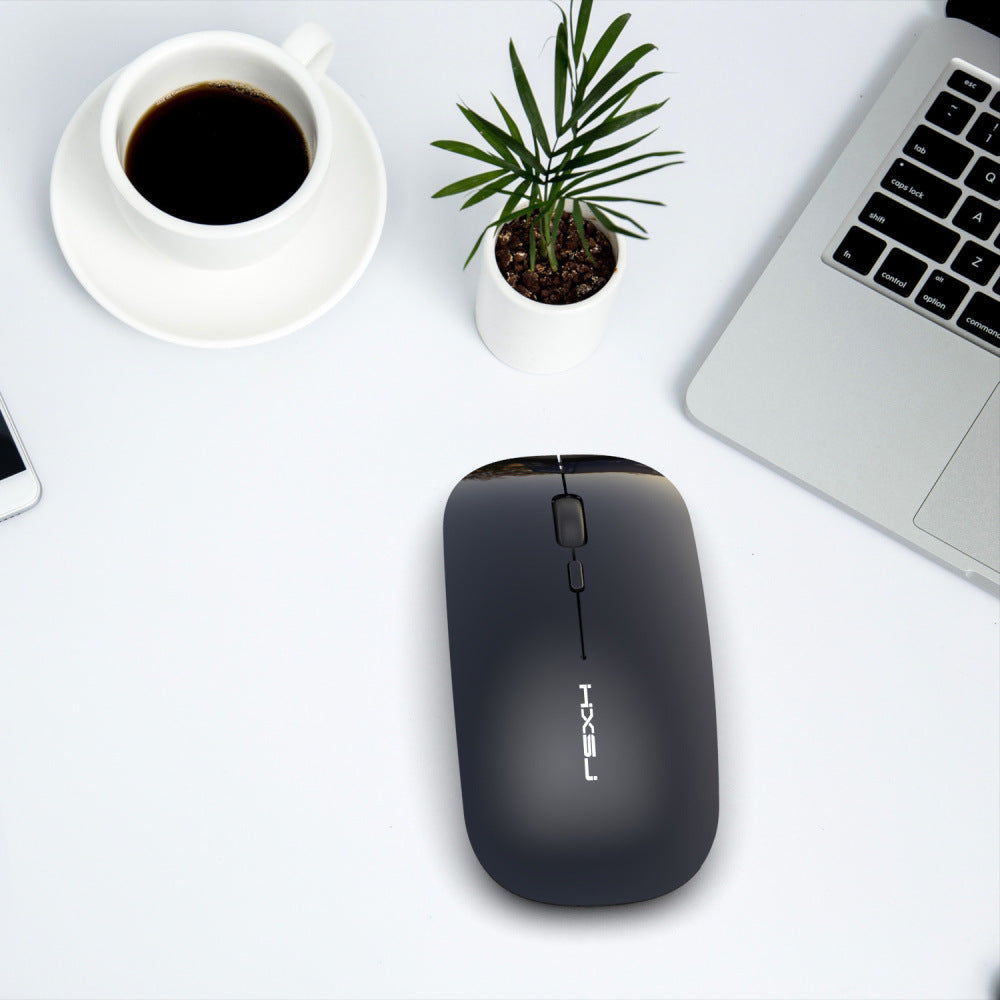 JMT-091274 Rechargeable Wireless Mouse M60 - Ergonomic Design, 2.4GHz Connection, 800-1600 DPI, ABS Material, Mute Operation, Black