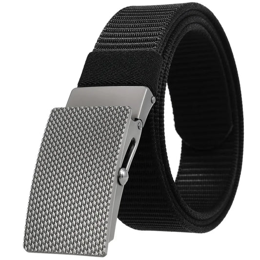 JMT-091402 Nylon Braid Belt with Zinc Alloy Buckle - Stylish and Durable Fashion Accessory