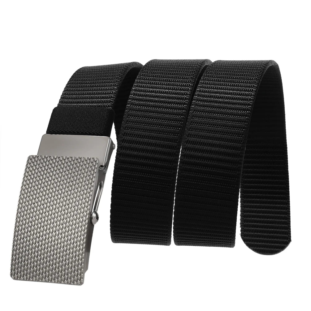 JMT-091402 Nylon Braid Belt with Zinc Alloy Buckle - Stylish and Durable Fashion Accessory