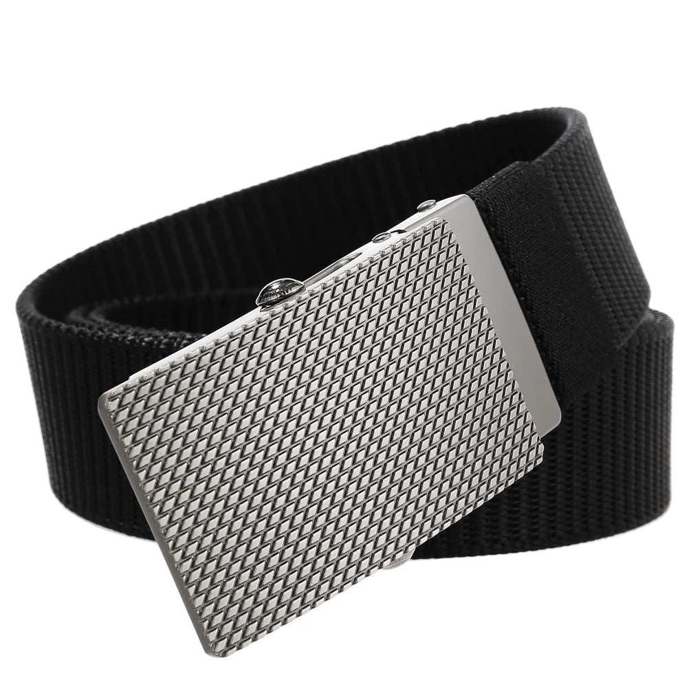 JMT-091402 Nylon Braid Belt with Zinc Alloy Buckle - Stylish and Durable Fashion Accessory