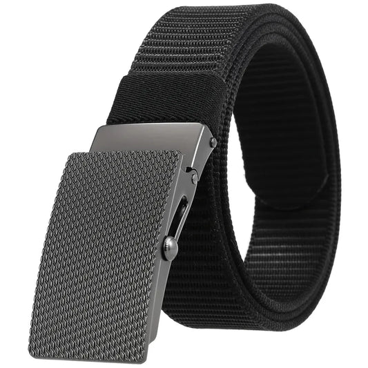 JMT-091402 Nylon Braid Belt with Zinc Alloy Buckle - Stylish and Durable Fashion Accessory