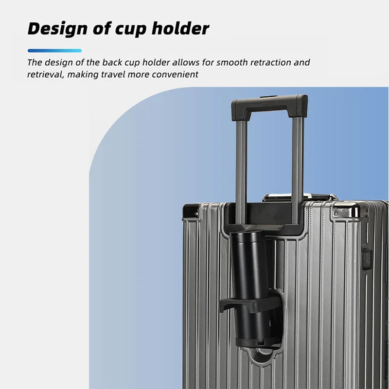 JMT-091530 Custom 14-28 Inch Trolley Spinner PC Luggage with Hard Shell Design and Aluminium Accents