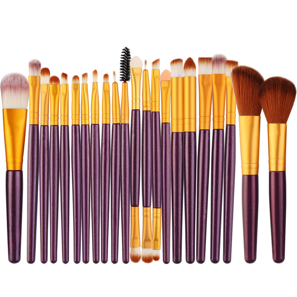 JMT-091914 22-Piece Eyeshadow Brush Set with Pink, Black, and Coffee Color Options