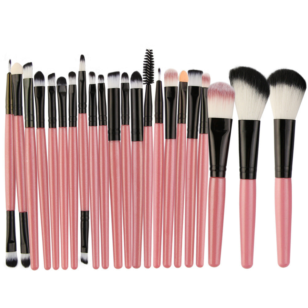 JMT-091914 22-Piece Eyeshadow Brush Set with Pink, Black, and Coffee Color Options