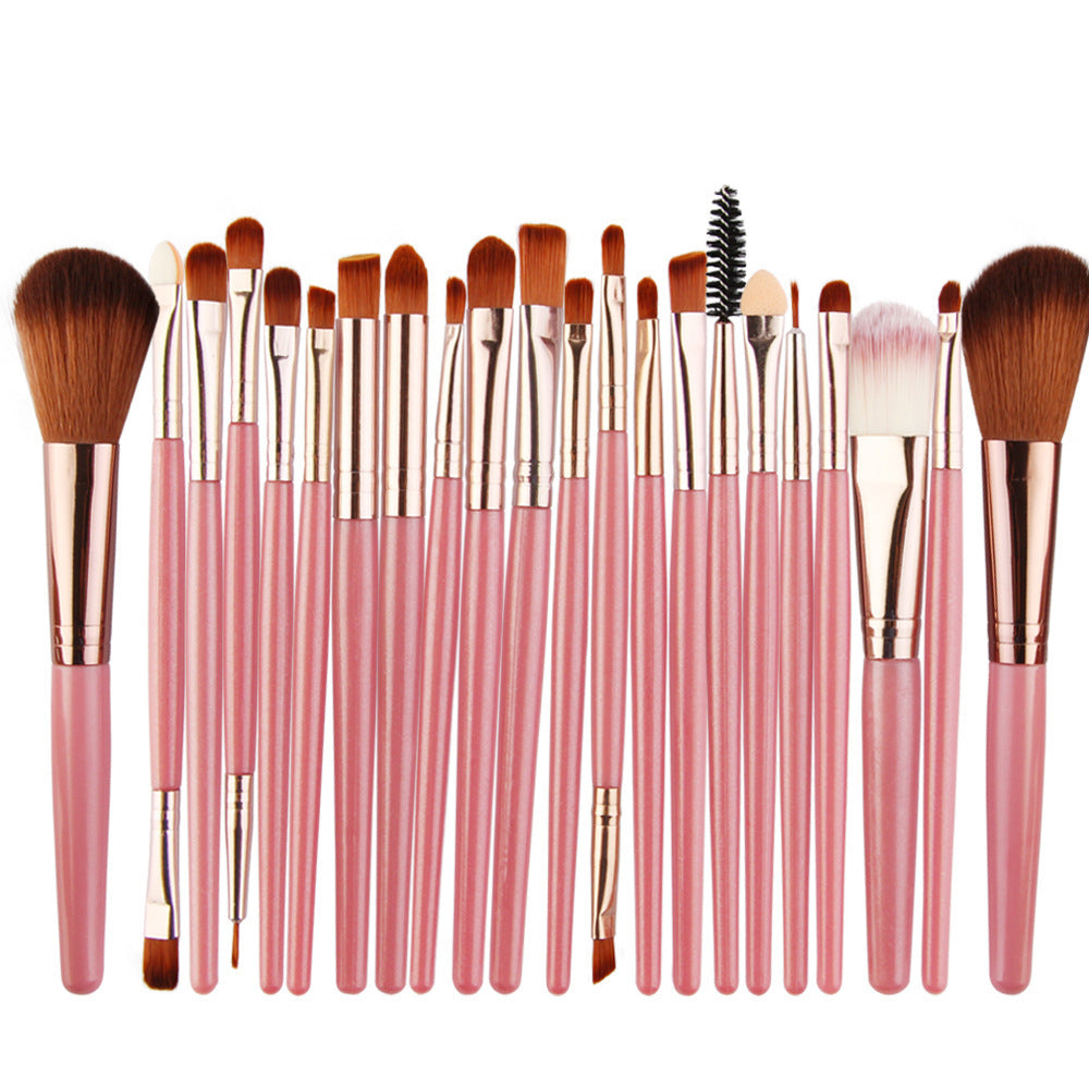 JMT-091914 22-Piece Eyeshadow Brush Set with Pink, Black, and Coffee Color Options