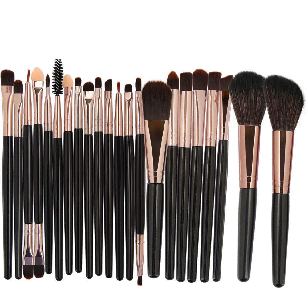 JMT-091914 22-Piece Eyeshadow Brush Set with Pink, Black, and Coffee Color Options