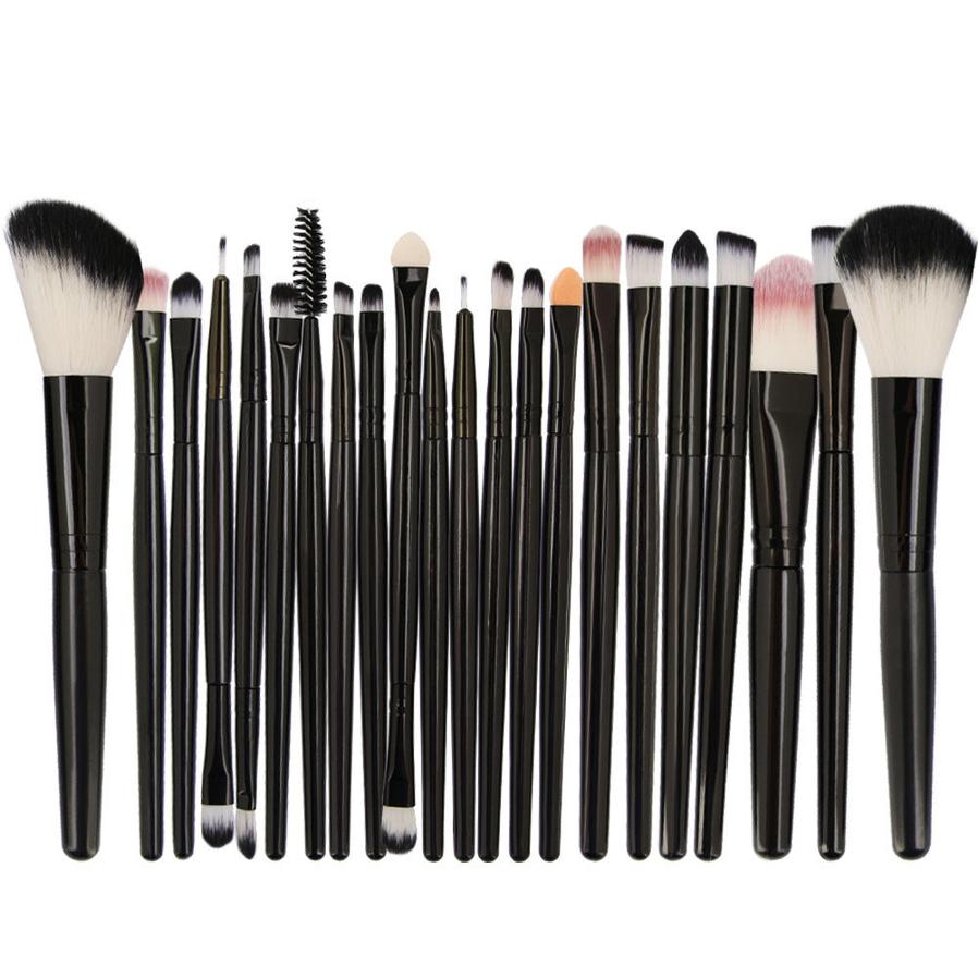 JMT-091914 22-Piece Eyeshadow Brush Set with Pink, Black, and Coffee Color Options